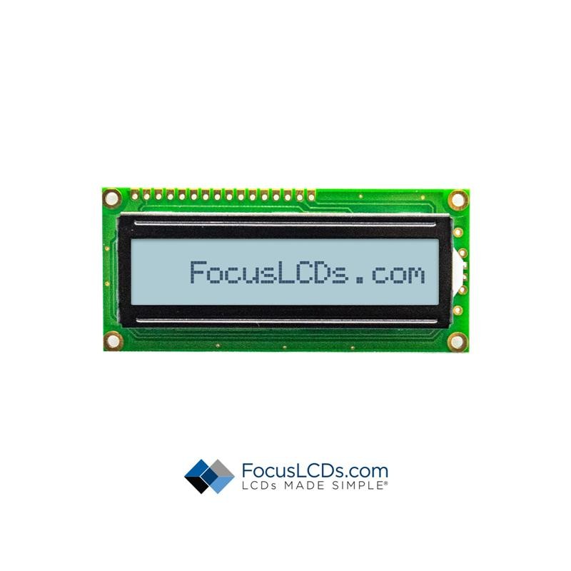 1 pcs : C161A-FTW-LW63 - 16X1 FSTN GRAY CHARACTER LCD