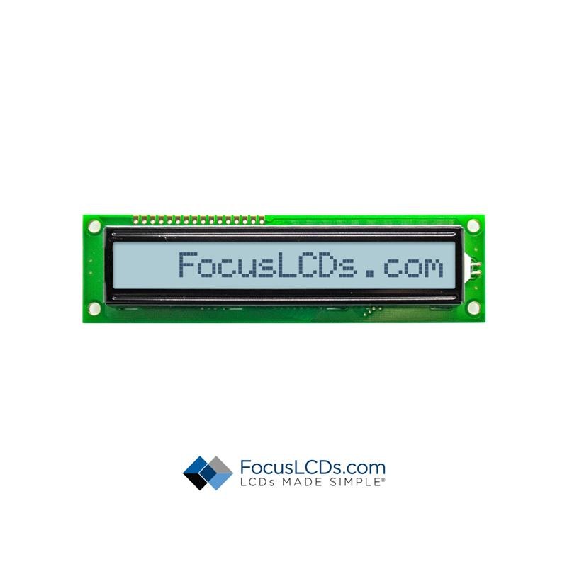 1 pcs : C161B-FTW-LW63 - 16X1 FSTN GRAY CHARACTER LCD