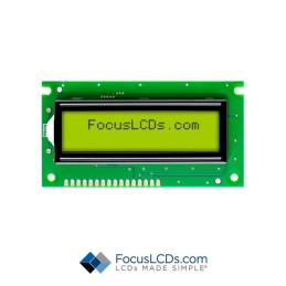 1 pcs : C162B-YTY-LW63 - 16X2 STN YELLOW/GREEN CHARACTER