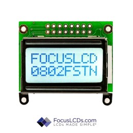 1 pcs : C82A-FTW-XW63 - 8X2 FSTN GRAY CHARACTER LCD