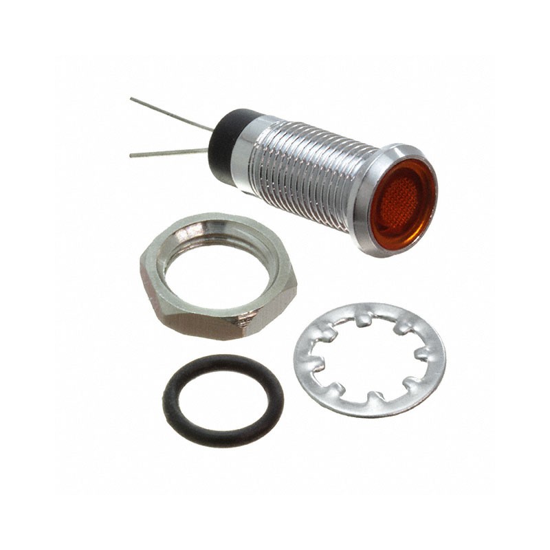 1 pcs : FL1M-8FJ-2-Y110V - LED YEL 8MM NUT 110VAC/DC UL STK