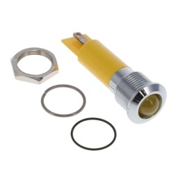 1 pcs : Q12-7P1CXXHY12E - LED INDICATOR 12.7MM PROMINENT H