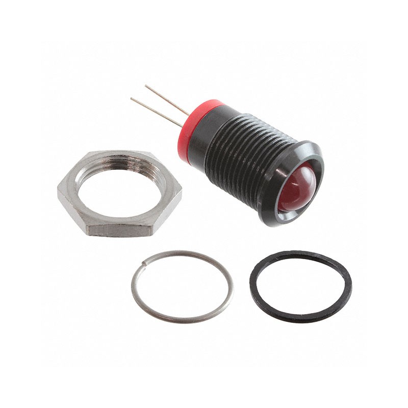 1 pcs : Q14P6BXXR02E - LED INDICATOR 14MM PROMINENT 2VD