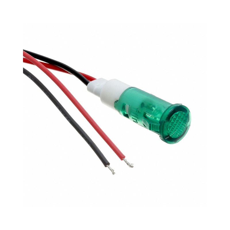 1 pcs : FL1P-10QW-1-G24V - LED GRN 10MM SNAP 24VAC/DC UL ST