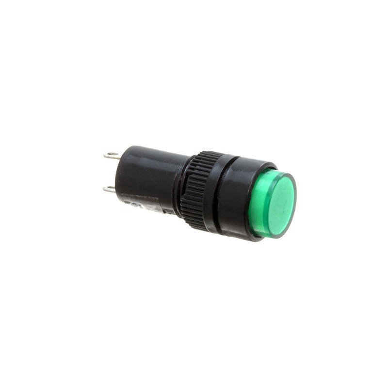 1 pcs : FL1P-12NJ-1-G110V - LED GRN 12MM NUT 110VAC/DC STK