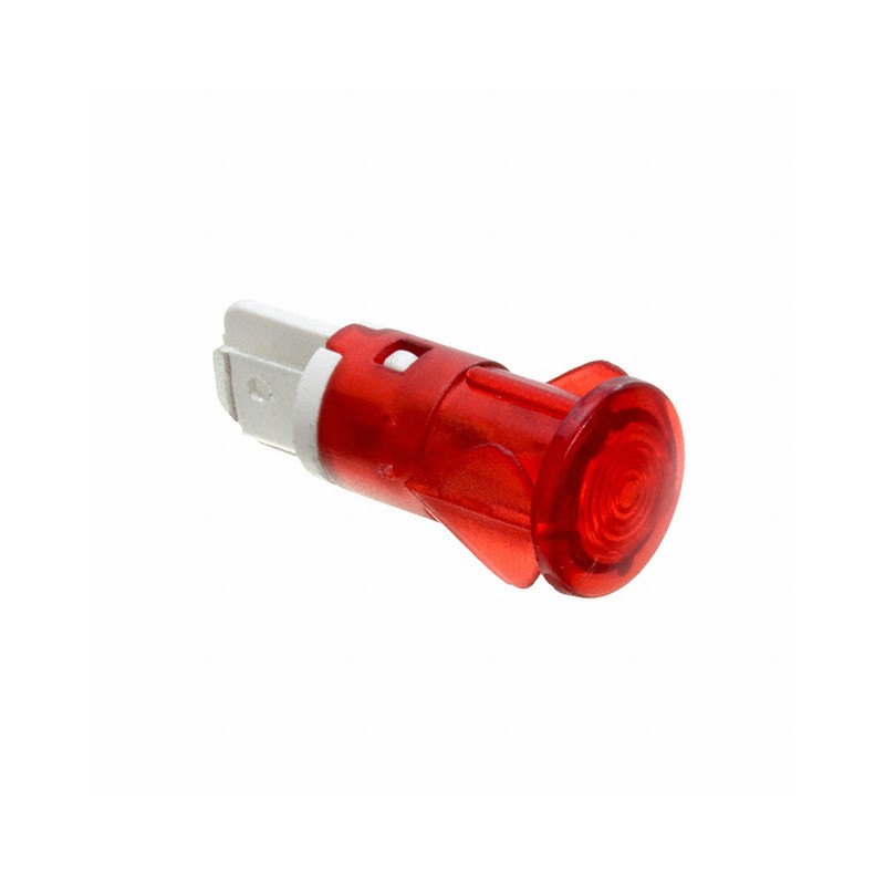1 pcs : FL1P-12QJ-1-R12V - LED RED 12MM SNAP 12VAC/DC STK