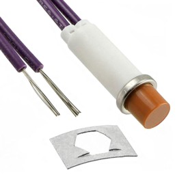 1 pcs : 2194A3-12V - LAMP NEON INCAND AMBER PNL MNT