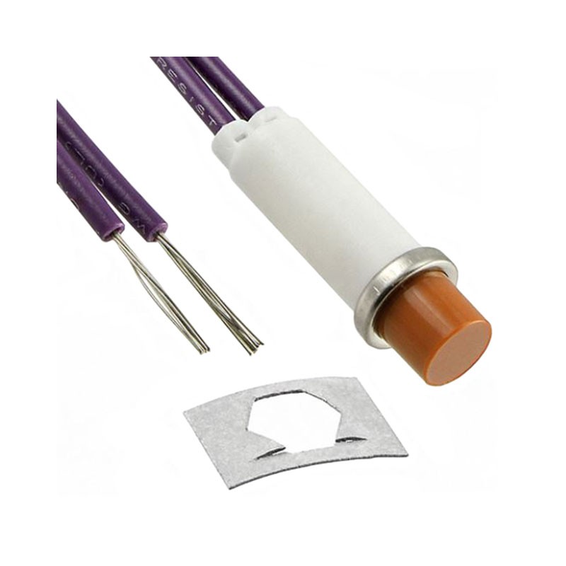 1 pcs : 2194A3-12V - LAMP NEON INCAND AMBER PNL MNT