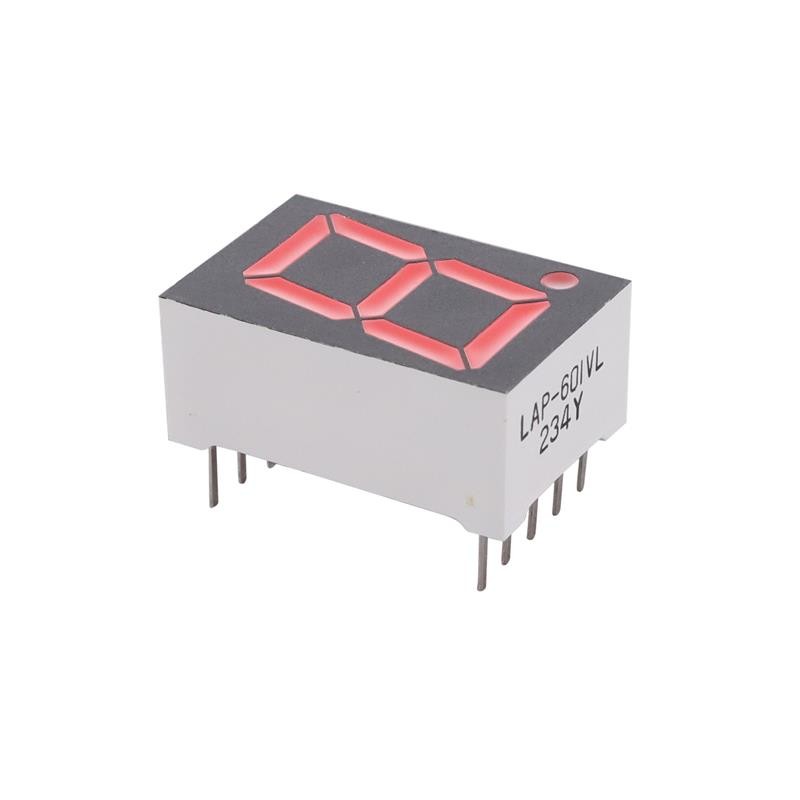 1 pcs : LAP-601VL - DISPLAY 7SEG 0.58' SGL RED 10DIP