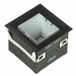 1 pcs : UB204KW035F - INDICATOR PB SQ BRIGHT LED BLUE