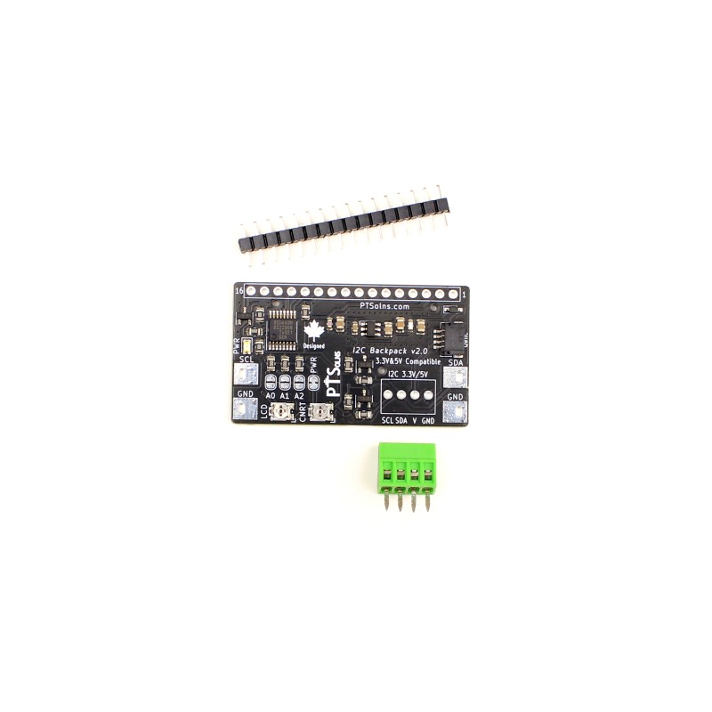 1 pcs : PTS-00166-211 - I2C BACKPACK FOR 16-PIN LCD KIT
