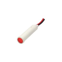 1 pcs : FL1P-8QW-1-R24V - LED RED 8MM SNAP 24VAC/DC STK