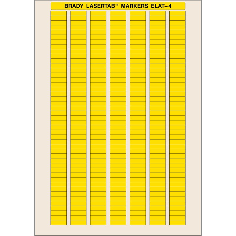 1 Bag of 3150 - Brady Label Sheet