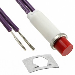 1 pcs : 2194A1-28V - LAMP NEON INCAND RED PNL MNT