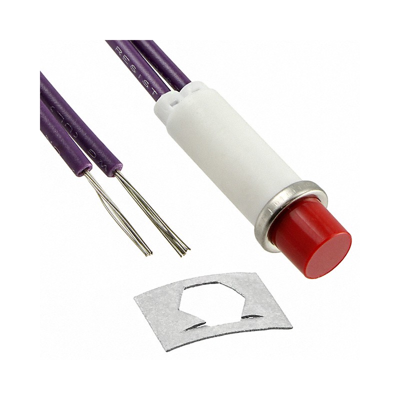 1 pcs : 2194A1-28V - LAMP NEON INCAND RED PNL MNT