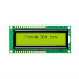 1 pcs : C162A-YTY-LW65 - 16X2 STN YELLOW/GREEN CHARACTER