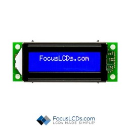 1 pcs : C162E-BW-LW63 - 16X2 STN BLUE CHARACTER LCD