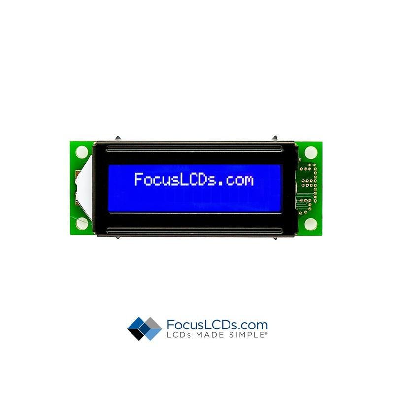 1 pcs : C162E-BW-LW63 - 16X2 STN BLUE CHARACTER LCD
