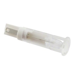 1 pcs : QS81XXW12 - INDICATOR 8MM FIXED WHT 12V SLDR