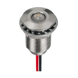 1 pcs : Q10F5SXXSW24E - LED PNL INDICATOR WHITE 24V IP67