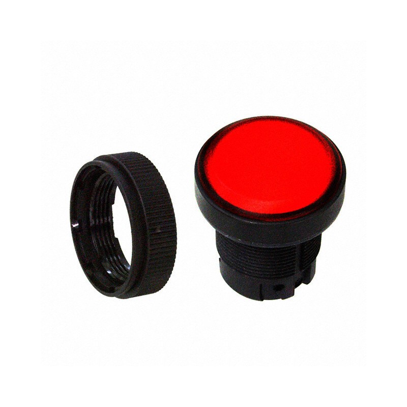 1 pcs : 1.74.505.501/1300 - LENS IND RED PANEL MOUNT