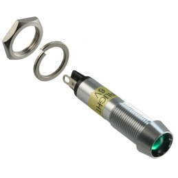 1 pcs : 6092212130F - LED PNL MT 9MM 12V CHROME GREEN