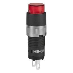 1 pcs : HB02KW01-5C-CB - SW IND PB RND RED LED DIFF SLD