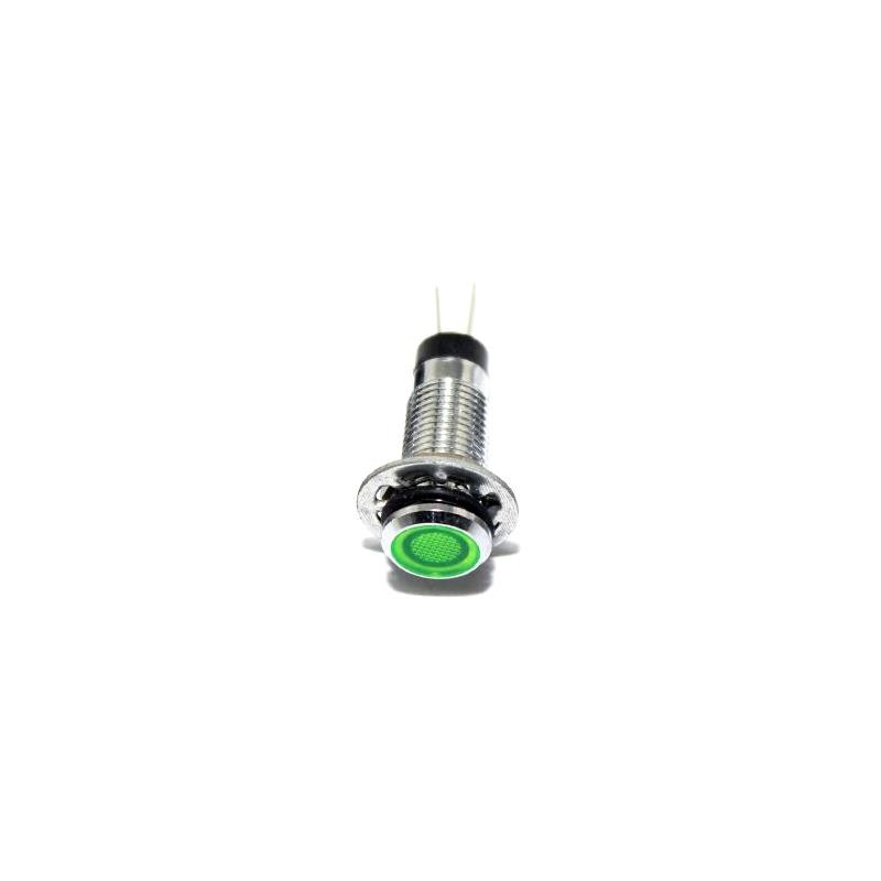 1 pcs : FL1M-8FJ-2-G24V - LED GRN 8MM NUT 24VAC/DC UL STK