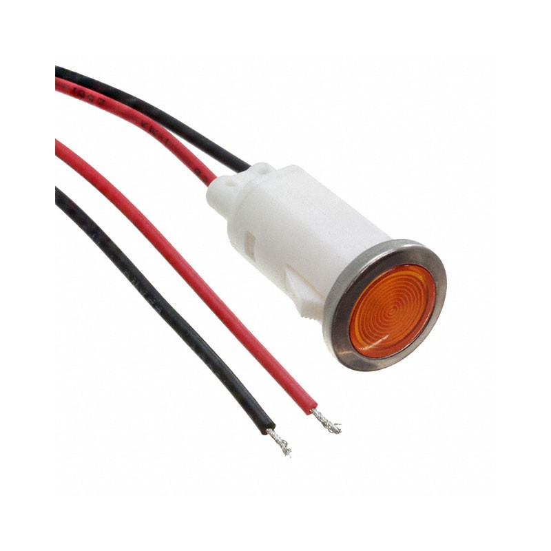 1 pcs : FL1P-12QW-2-Y24V - LED YEL 12MM SNAP 24VAC/DC STK
