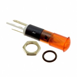 1 pcs : FL1P-8NJ-1-Y2V - LED YEL 8MM NUT 2VAC/DC STK