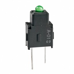 1 pcs : A01PF - LED CBI GREEN THROUGH HOLE