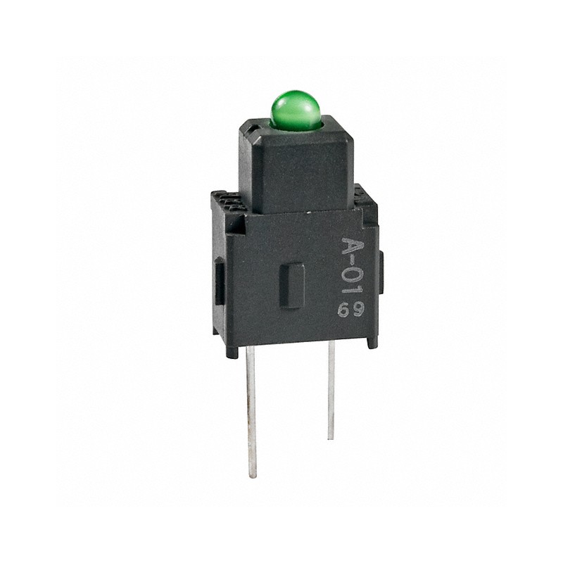 1 pcs : A01PF - LED CBI GREEN THROUGH HOLE