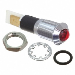 1 pcs : FL1M-12SJ-1-R2V - LED RED 12MM NUT 2VAC/DC STK