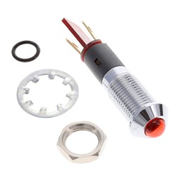 1 pcs : FL1M-8CJ-2-R2V - LED RED 8MM NUT 2VAC/DC STK