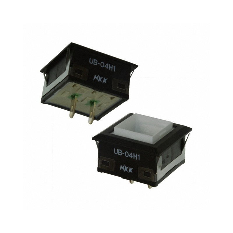 1 pcs : UB04KW015F - INDICATOR SQ BLK HSNG GREEN LED