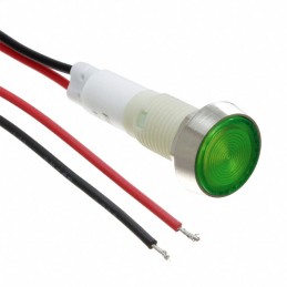 1 pcs : FL1P-10NW-4-G110V - LED GRN 10MM NUT 110VAC/DC STK