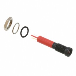 1 pcs : Q6R1BXXR24E - INDICATOR 24V 6MM RECESSED RED