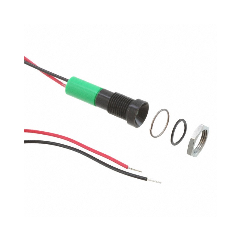 1 pcs : Q8R3BXXG12E - LED PM INDICATOR RECESSED GREEN