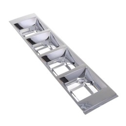 1 pcs : C18407_DAISY-4X1-SHD-MET - SHADERECTANG4 POS182.0 X 40.0MM