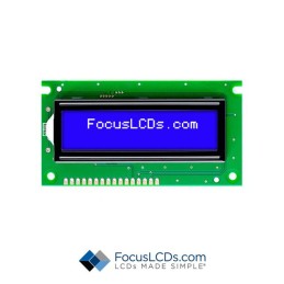 1 pcs : C162B-BW-LW63 - 16X2 STN BLUE CHARACTER LCD