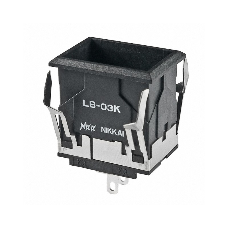 1 pcs : LB03KW01 - IND PB RECT SILVER SLD LB SER