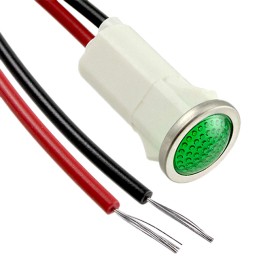 1 pcs : 1092D5-125VAC - LED PANEL INDICATOR GREEN 125V