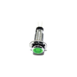 1 pcs : FL1M-8FJ-2-G12V - LED GRN 8MM NUT 12VAC/DC UL STK