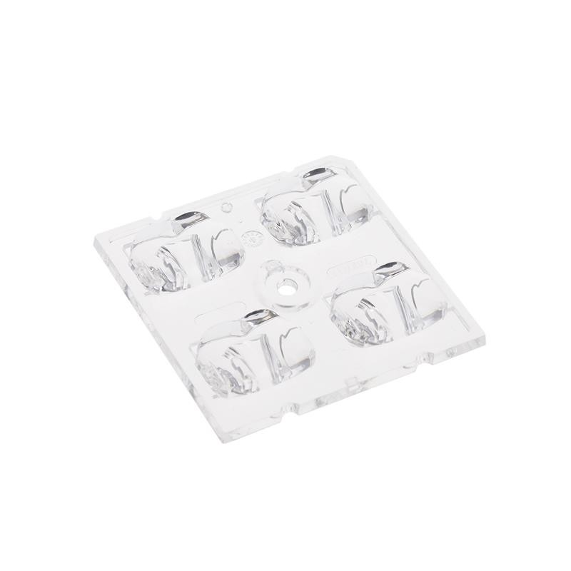 1 pcs : C17827_STRADA-2X2-5050-LN1 - LENS SQUARE CLEAR SCREW