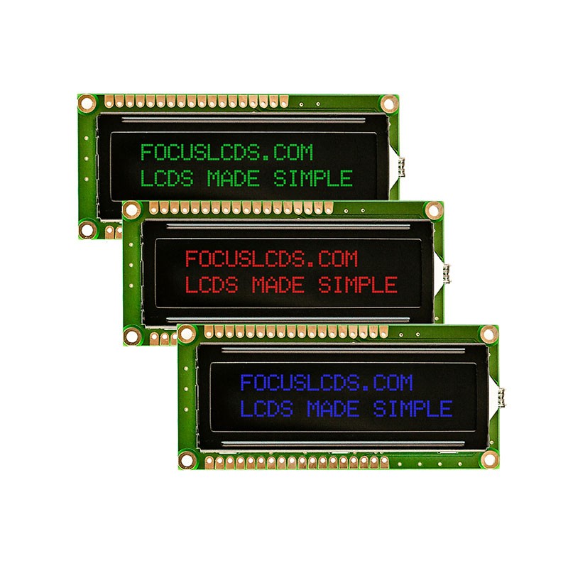 1 pcs : C162ALBFGS16WN55PABS - 16X2 FSTN BLACK CHARACTER LCD