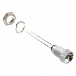 1 pcs : 6062211110F - LED PNL IND 6MM GRN 15MA RECESS