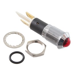 1 pcs : FL1M-12SJ-1-R24V - LED RED 12MM NUT 24VAC/DC STK