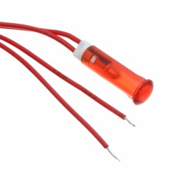 1 pcs : FL1P-6QW-2-R12V - LED RED 6MM SNAP 12VAC/DC STK