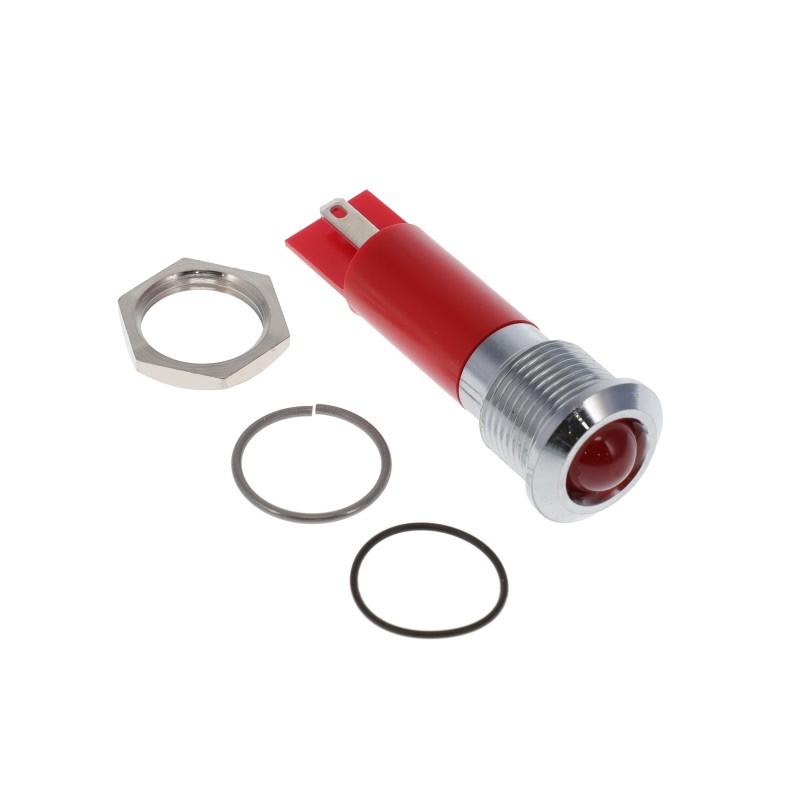 1 pcs : Q12-7P1CXXHR12E - LED INDICATOR 12.7MM PROMINENT H