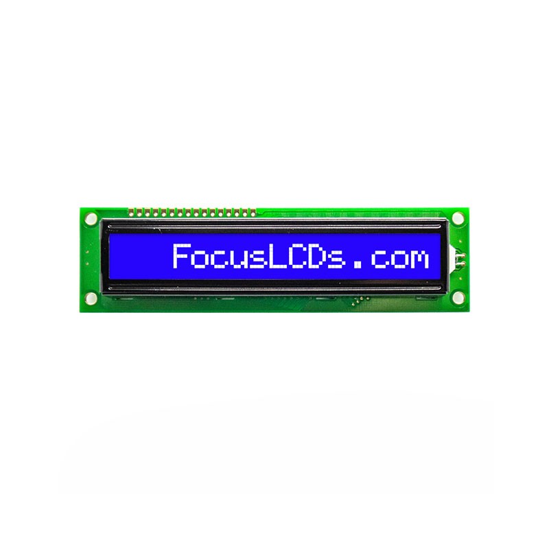 1 pcs : C161B-BW-LW65 - 16X1 STN BLUE CHARACTER LCD
